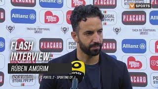 Rúben Amorim: "A expulsão tornou tudo mais difícil"