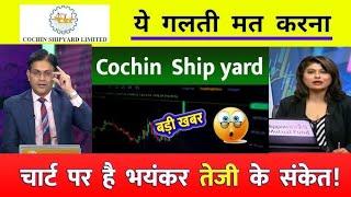 Cochin Shipyard share latest news | hold or sell ? Cochin shipyard stock target | Cochin shipyard