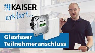 KAISER erklärt - Glasfaser Teilnehmeranschluss