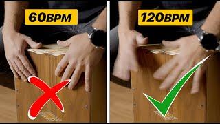 Play Faster on Cajon  Hand Speed Workout for Cajon Players