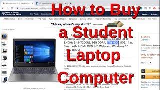 How to buy a student laptop computer in 2019