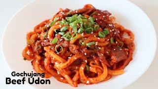 How To Make Spicy Gochujang Beef Udon Noodles | Easy Beef Udon Recipe, Ready in 15 minutes!