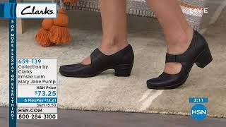 Collection by Clarks Emslie Lulin Leather Mary Jane Pump