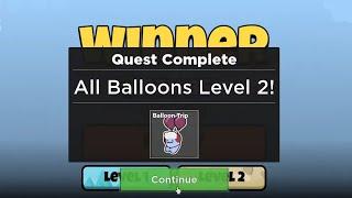 Obtaining All 85 Balloons in Level 2 of the Egg of the Stormy Sky - Tower Heroes