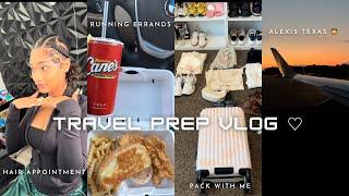 SOLO TRAVEL PREP VLOG - hair appt, running errands, pack with me + more !