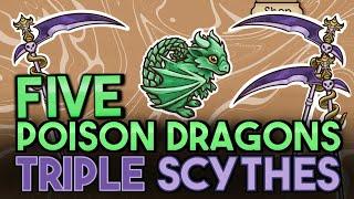 Five Poison Dragons & Triple Scythes: Tons of Poisonous Fun | Backpack Battles