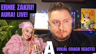 Vocal Coach Reacts! Ernie Zakri! Aura! Live!