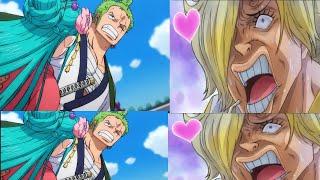 Sanji Get Shocked When Zoro Saves Hiyori | One Piece Episode 943