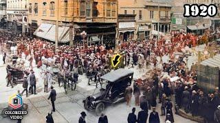 Los Angeles, California 1920s in Color | Rare Footage