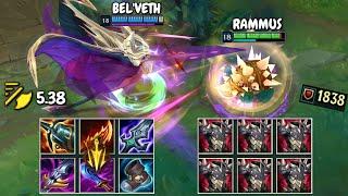 BEL'VETH vs RAMMUS FULL BUILD FIGHTS & Best URF Moments!