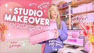 STUDIO VLOG | New studio space, DIY makeover and a Christmas launch!