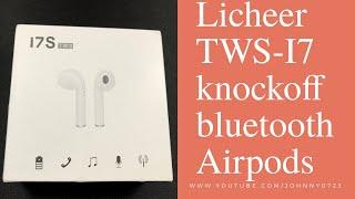 Licheer wireless bluetooth earphones, TWS-I7, Pairing Process in description, Fake Apple Airpod!