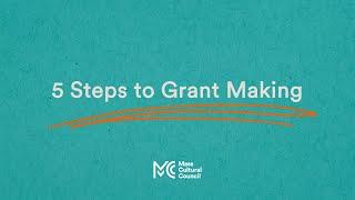 Local Cultural Council Program - 5 Steps to Grant Making