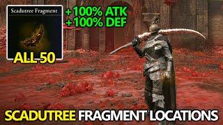 Elden Ring Erdtree - All 50 Scadutree Fragments Locations for Scadutree Blessing +20 (Max Level)