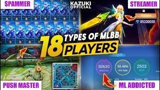 18 DIFFERENT TYPES OF MLBB PLAYERS