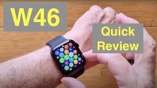 WOGATA W46 1.78” HD Screen IP68 Waterproof Apple Watch Shaped Health Smartwatch: Quick Overview