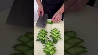 Beautiful nature life FN96 || Ninja cucumber cutting || Cucumber decoration #shorts #satisfying