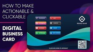 How to Make Actionable and Clickable Digital Business Card | Digital Visiting Card