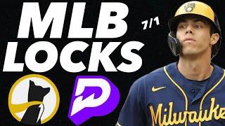 PRIZEPICKS MLB MONDAY 7/1/24 - FREE PICKS!!! - (10-3 RUN!!!) - BEST PLAYER PROPS - MLB TODAY