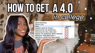 HOW TO GET A 4.0 IN COLLEGE | STRAIGHT A'S IN HARD CLASSES