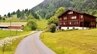 Driving in Swiss -(ALT ST JOHANN) One of the most beautiful Village in Switzerland 4K