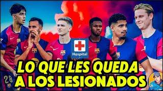 ‼️ESTO LE QUEDA A LOS LESIONADOS DEL BARÇA