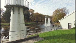 Autumn Walk in Kronvalda Park in Riga City Centre - City Street Sounds, Latvia - ASMR [4K]