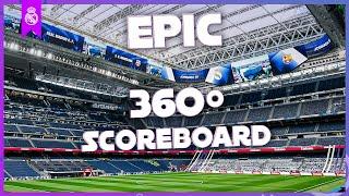 Real Madrid's AMAZING 360º VIDEO SCOREBOARD at the Bernabéu!