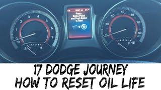 How To Reset Oil Life 2017 Dodge Journey Oil Change 16-17 18