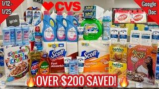 CVS Free, Cheap, & Money Maker Coupon Deals & Haul |1/12 - 1/25|$200 in SAVINGS| Learn CVS Couponing