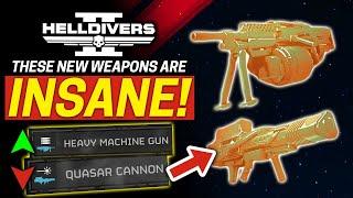 Helldivers 2 - Stress TESTING the Quasar Cannon and Heavy Machine Gun!