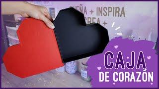 CAJA EN FORMA DE CORAZÓN CON CARTÓN PASO A PASO | Soy Maria Zapata