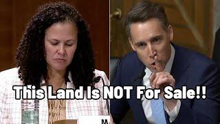 MAGA Josh Hawley EXPOSES Biden Official's Dirt Trick To Seize Land From Family Farmers