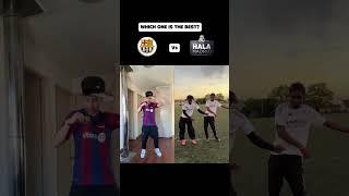 VISCA BARÇA Vs HALA MADRID #shorts #dance #music  #halamadrid #viscabarça #laliga