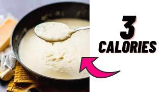how to make healthy & low calorie alfredo white sauce-low fat alfredo sauce-low calorie steak sauce