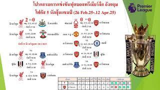 โฟกัส 5 นัดลุ้นแชมป์ (26 Feb.25-.12 Apr.25) พรีเมียร์ลีกอังกกฤษ ลุ้นรับชมกัน #epl