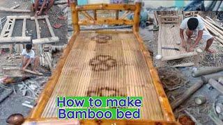 Diy bamboo bed, how to make bamboo bed