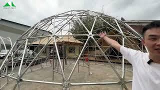 Glamping Dome Steel Frame #glampingdomes #steelframe