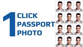 How To Create Action Passport Size Photo  Photoshop CC Tutorial (By One Click) Step by Step Process