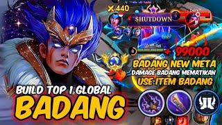 BADANG NEW BUILD + EMBLEM SPELL ! BUILD BADANG TERSAKIT 2024 MOBILE LEGENDS