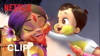 Holi Festival of Colors  Mighty Little Bheem | Netflix Jr