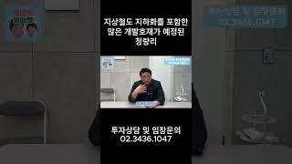 지상철도 지하화를 포함한 많은 개발호재가 예정된 청량리