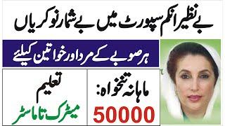 Benazir Income Support Programme Jobs 2024 - BISP Jobs 2024 - Benazir Income Support Jobs 2024