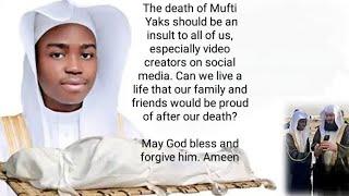 The death of Mufti Yaks May Allah bless and forgive him. #muftimenk #islam #allah #islam #viral