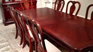 Commercial Interiors Manchester Heights Solid Cherry Dining Set