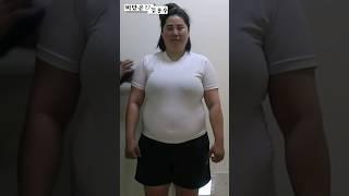 112kg 초고도비만 여성 -40kg 다이어트 전후 비교! #다이어트자극