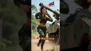 Stunning Female Tank Soldiers run ep41 #military #animals #midjourney #heroic AI Military