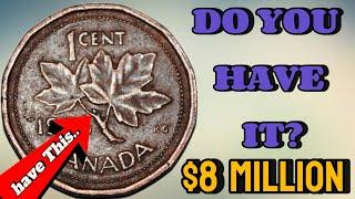 TOP 1 RARE MOST VALUABLE COIN 1 CENT CANADA COIN WORTH BIG  MONEY!