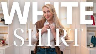 HOW TO STYLE A WHITE SHIRT BETWEEN SEASONS | Classic Outfit Formulas