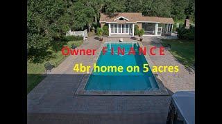 LITHIA OWNER FINANCE LARGE 4BR, 3BA HOME ON 5 ACRES